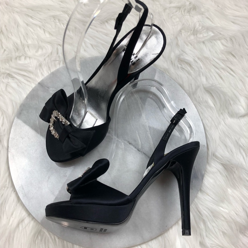 Stuart Weitzman Black Tuxedo SlingBack Heels